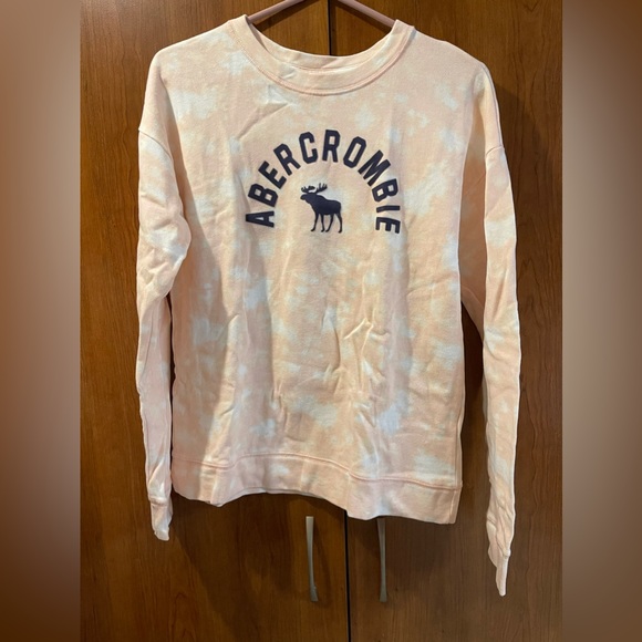abercrombie kids Other - Abercrombie & Fitch (A&F) Pink Tie-Dye Sweatshirt